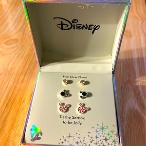 Disney °O° Mickey Mouse LA rocks  ‘tis the season to be jolly earrings trio set